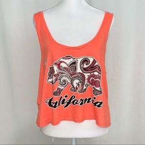 Bella Women’s California Republic Bear Logo Tank L